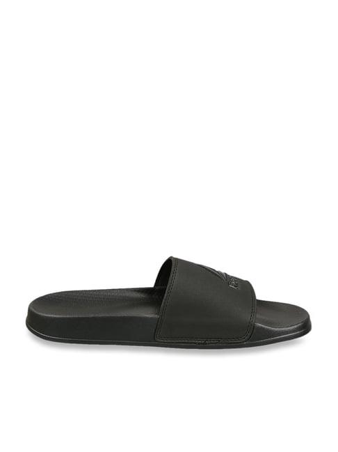 reebok men's new slide black casual sandals