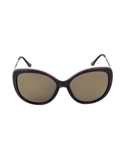 invu b2936b gold polarized cat eye sunglasses