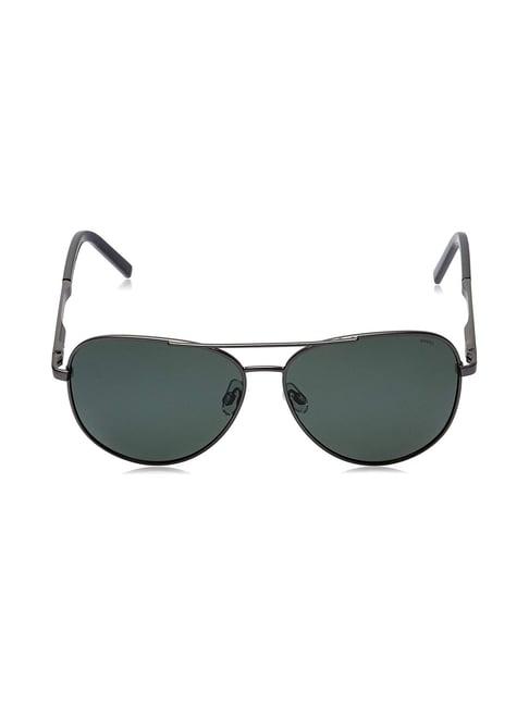 invu b1602c green polarized pilot sunglasses