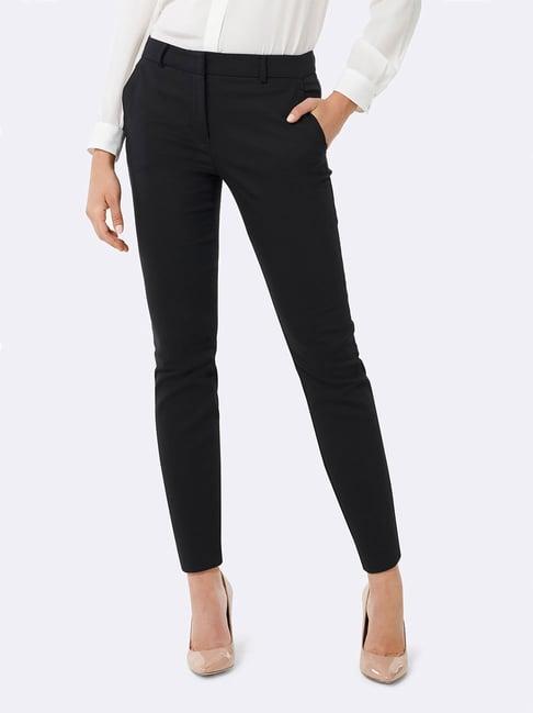 forever new black grace slim fit pants