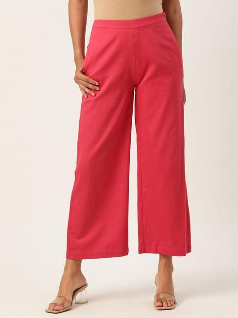 rooted rose cotton trousers