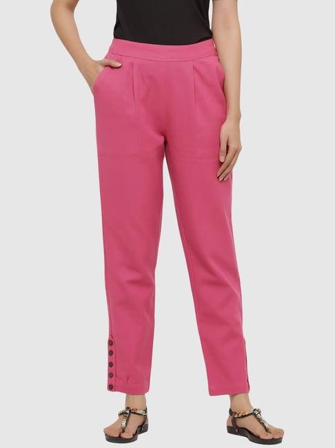 jaipur kurti magenta cotton pants