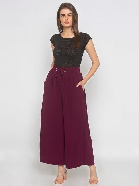 iti purple mid rise pants