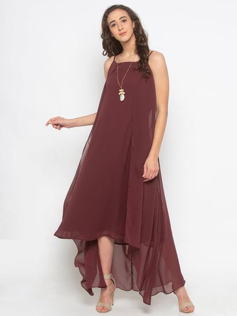 iti plum midi dress