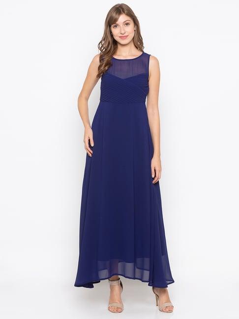 iti navy maxi dress