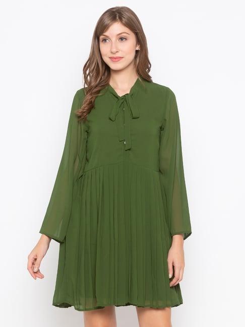 iti olive above knee dress