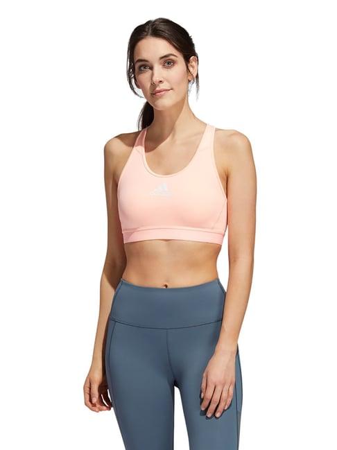 adidas light flash orange non wired training sports bra