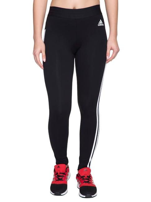 adidas black & white ess 3s tights