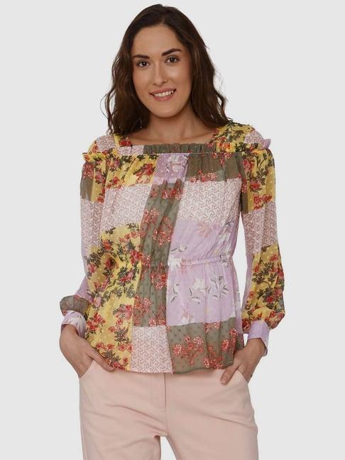 vero moda multicolored floral top