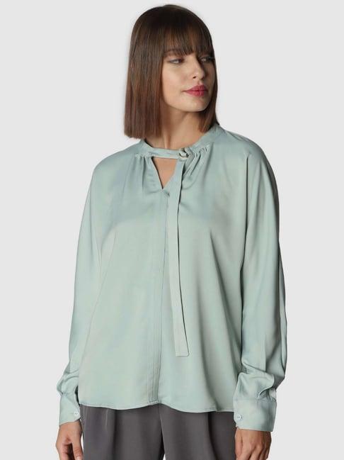 vero moda green regular fit top