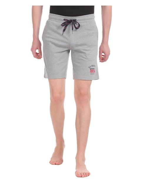 u.s. polo assn. light grey slub shorts