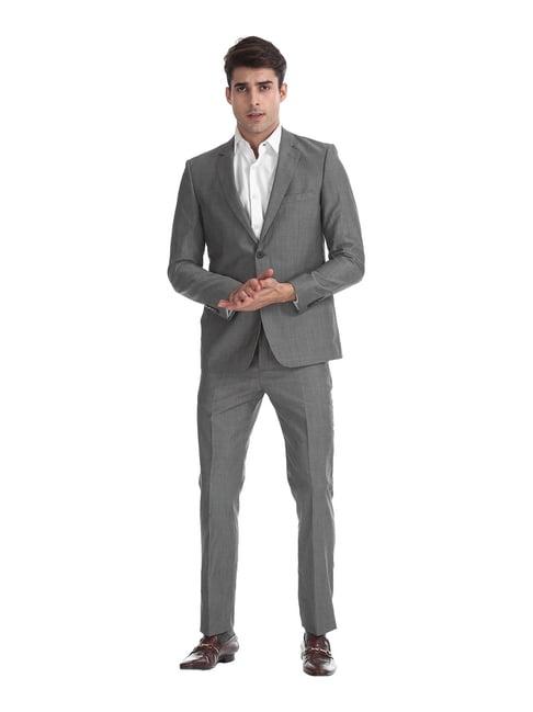 arrow grey notch lapel 2-piece suit