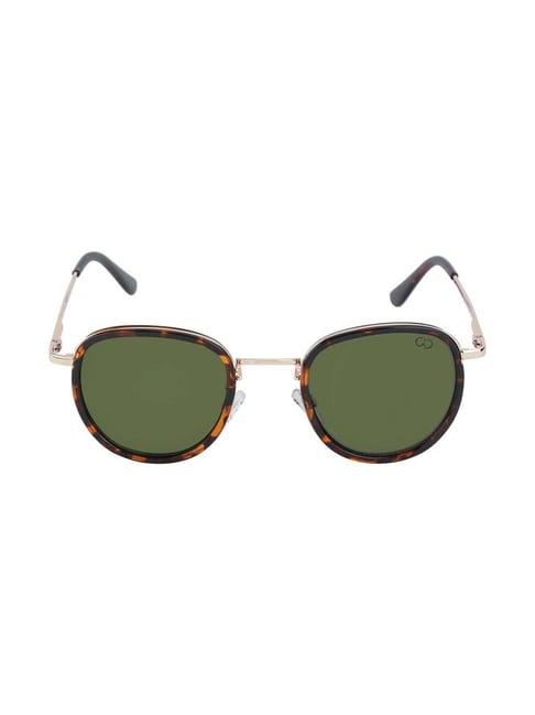 gio collection g6729tbrw green square sunglasses