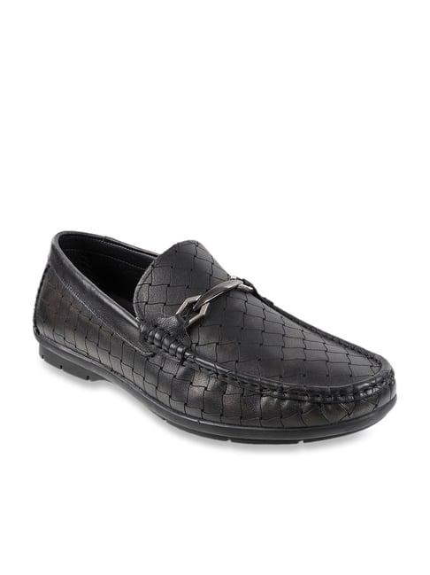 j. fontini by mochi men's black casual loafers