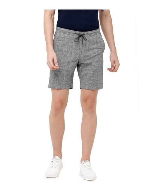 cavallo by linen club grey checks shorts