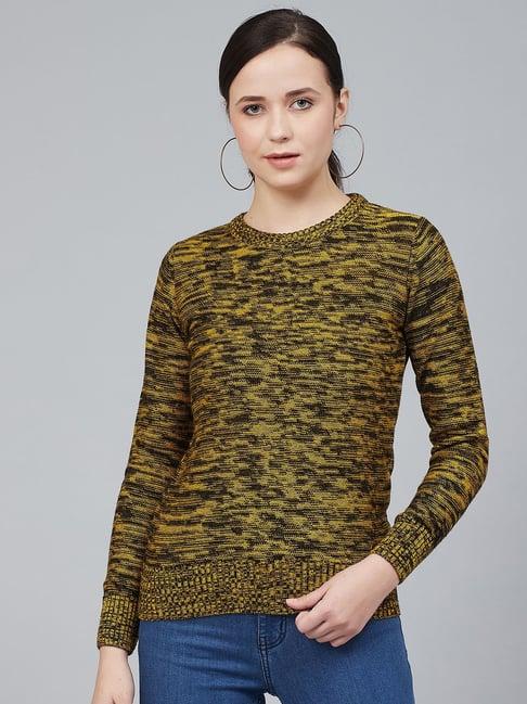 cayman mustard & black full sleeves pullover