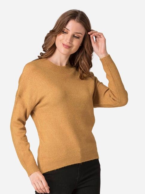 mode by red tape mustard full sleeves sweater