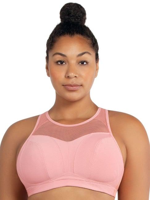 parfait pink blush non wired non padded sports bra