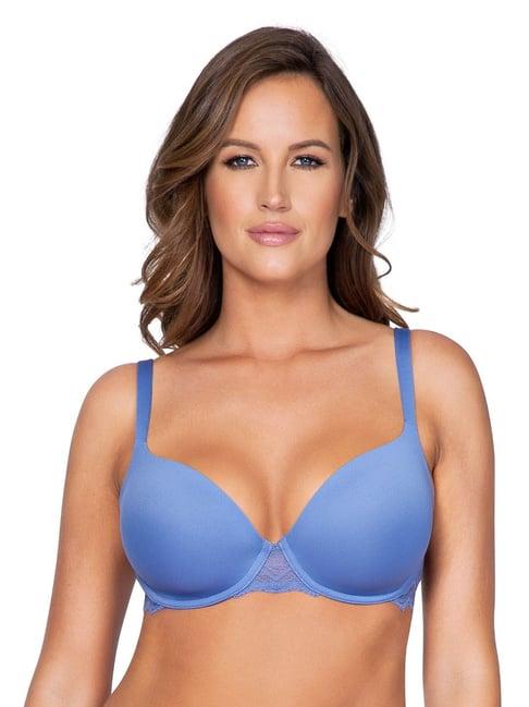 parfait silver blue under wired padded t-shirt bra