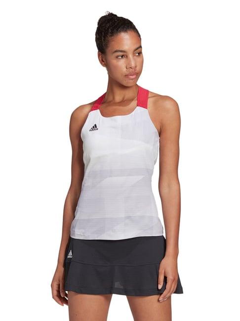 adidas white olymp hr tennis tank top