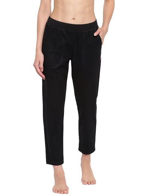 enamor jet black mid rise pants