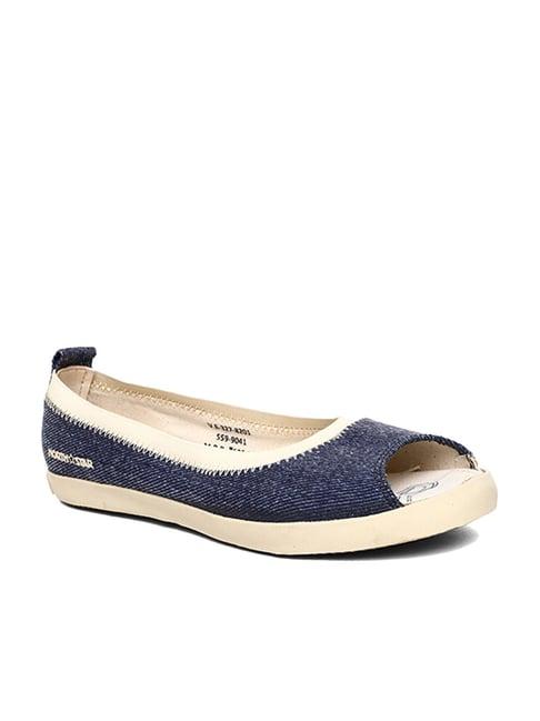 north star by bata women's navy peeptoe shoes