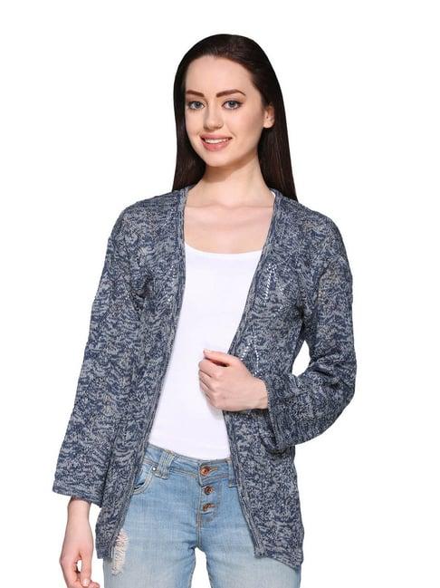 club york blue printed shrug