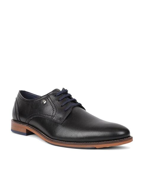 hush puppies by bata men's black derby shoes