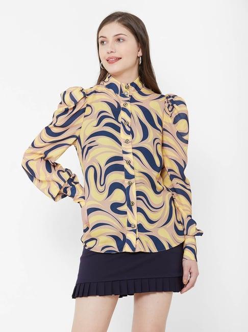 bebe multicolor printed shirt