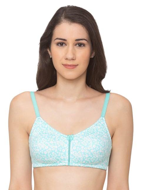 candyskin teal non wired non padded full coverage bra