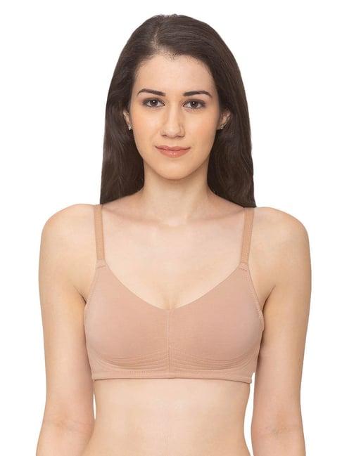 candyskin light brown non wired non padded full coverage bra