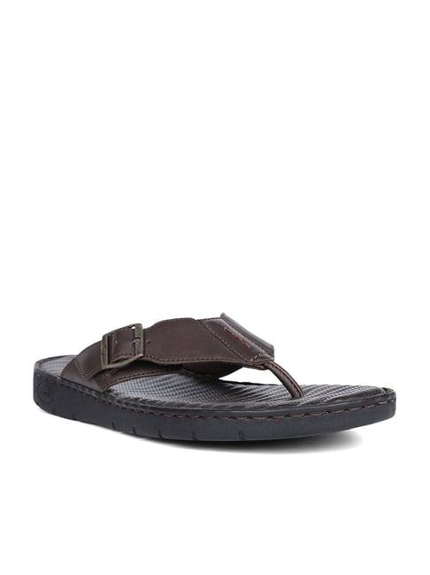 scholl by bata men's brown thong sandals