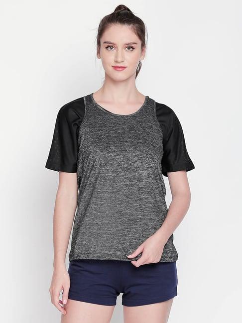 ajile by pantaloons black textured top