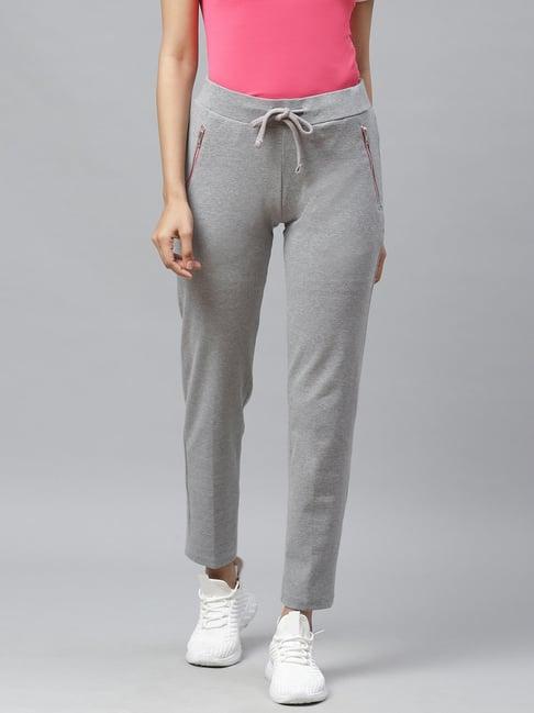 cayman grey mid rise track pants