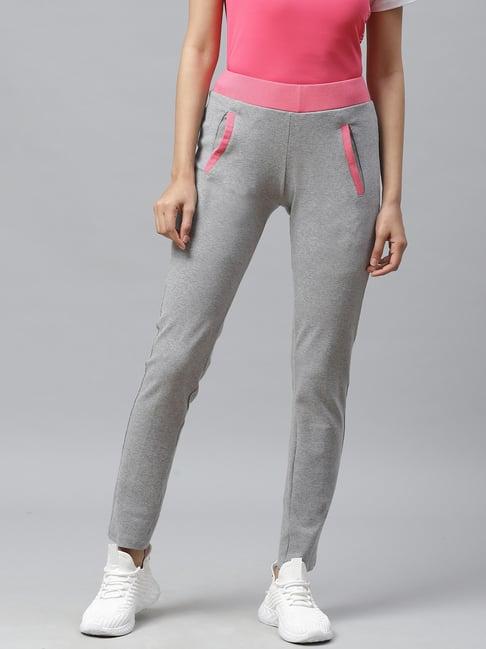 cayman grey mid rise track pants