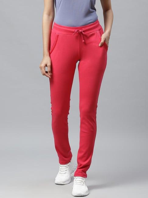 cayman pink mid rise track pants