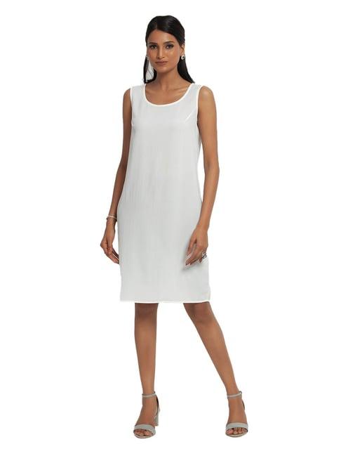 office & you white straight fit dress