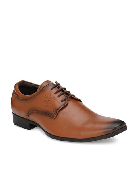 san frissco tan derby shoes