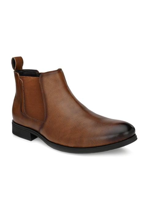 san frissco tan chelsea boots