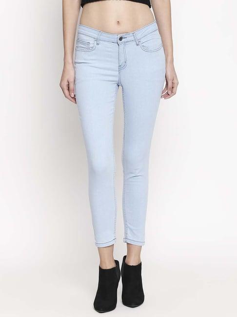 people light blue mid rise jeans