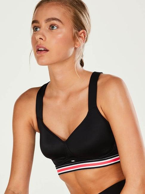 hunkemoller black non wired padded sports bra