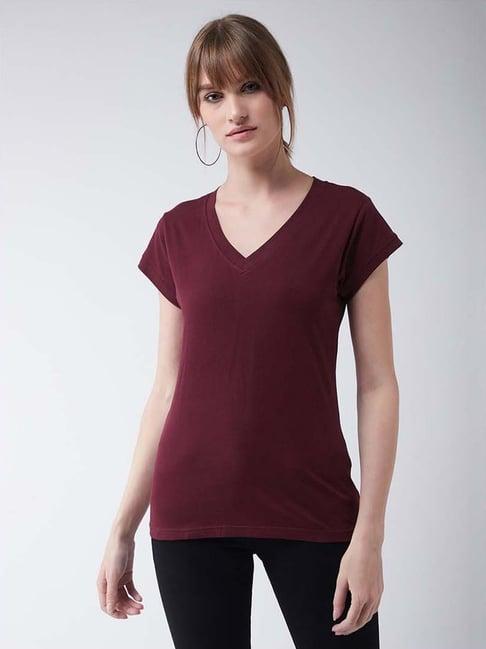 miss chase maroon cotton top