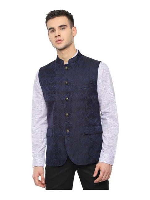 louis philippe navy slim fit jacket