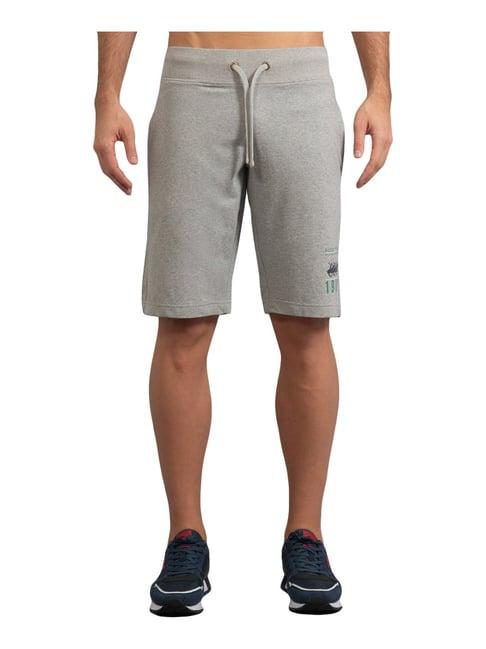 beverly hills polo club grey cotton regular fit shorts