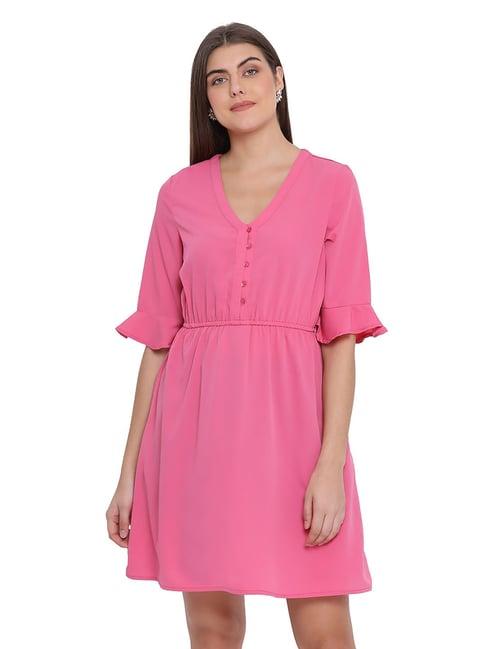 oxolloxo pink regular fit dorothy dress