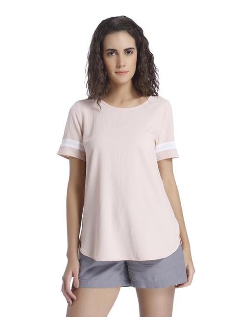 vero moda peach whip regular fit top