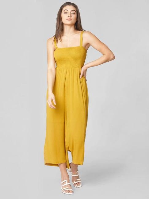 vero moda golden square neck jumpsuit