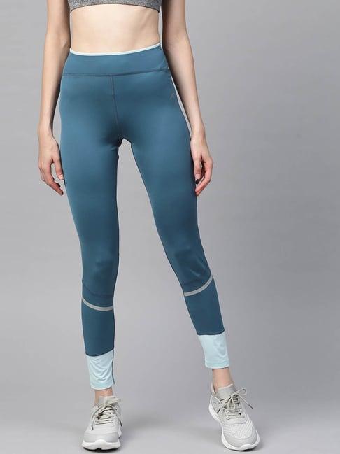 alcis teal regular fit tights