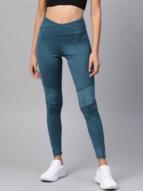 alcis teal regular fit tights