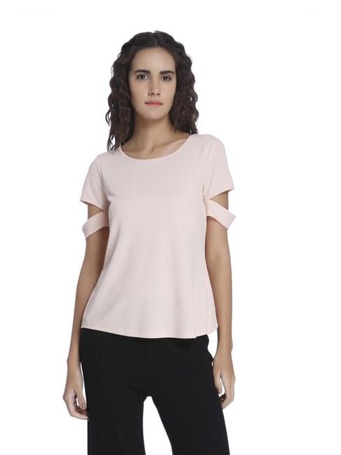 vero moda peach whip regular fit top